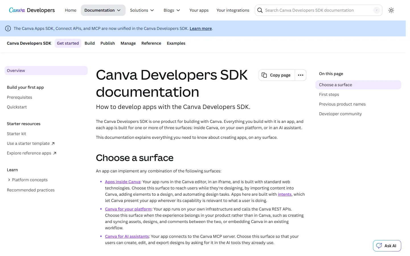 Canva Apps SDK docs