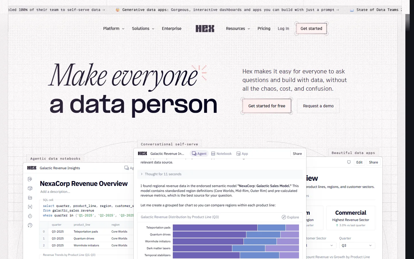 Hex homepage