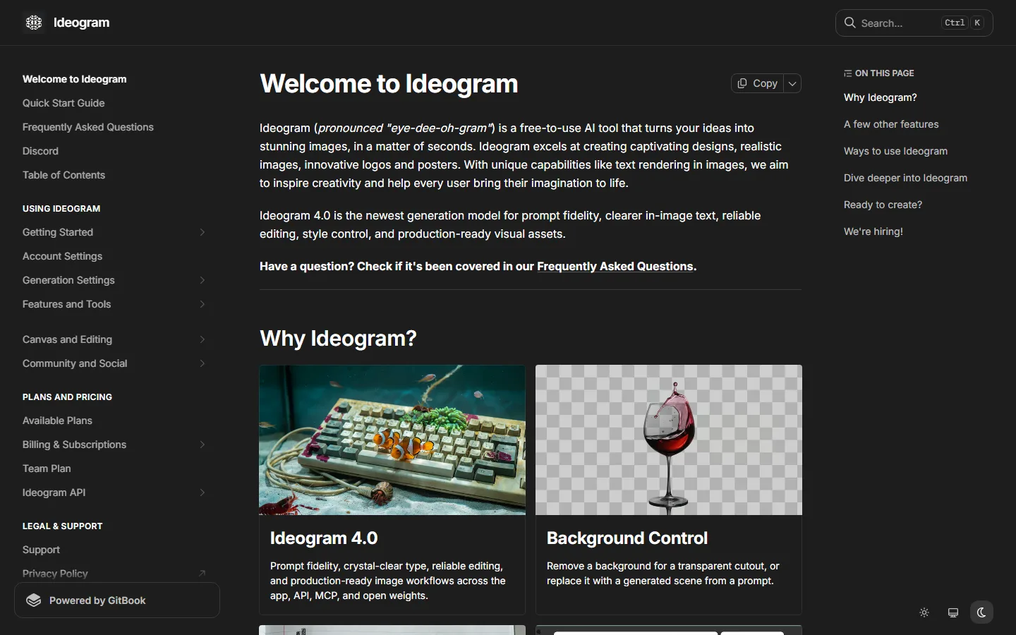 Ideogram API documentation