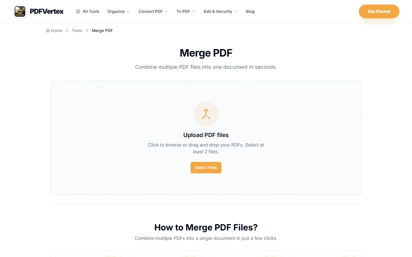 PDF Vertex merge tool